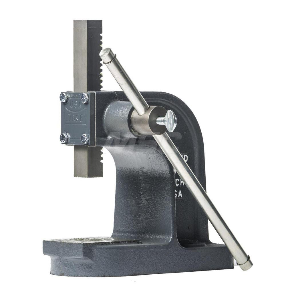 Dake 1" Ram, 31/2" Throat Depth, 1 Ton Manual Arbor Press 09510645