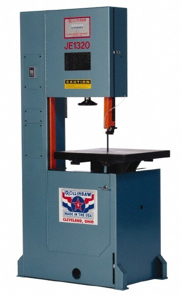 Vertical Bandsaw: Step Pulley Drive, 20" Throat Capacity, 13" Height Capacity