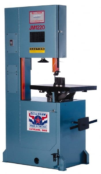 Vertical Bandsaw: Step Pulley Drive, 20" Throat Capacity, 12-1/2" Height Capacity