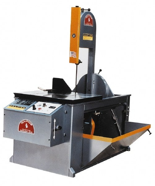 Vertical Bandsaw: Step Pulley Drive, 14" Throat Capacity, 20" Height Capacity