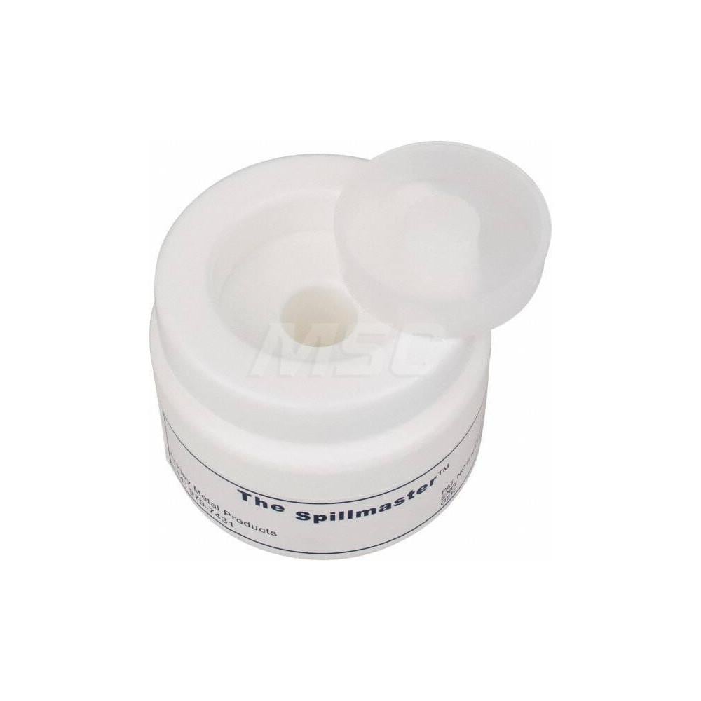 Made in USA White Polyethylene Spillproof Container