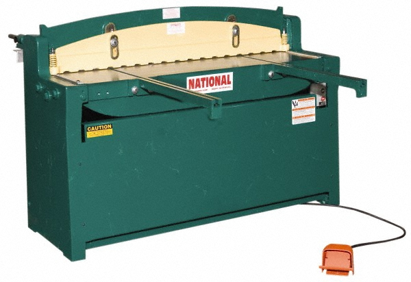 Hydraulic Floor Shear: 52" Shear Length, 16 ga Mild Steel