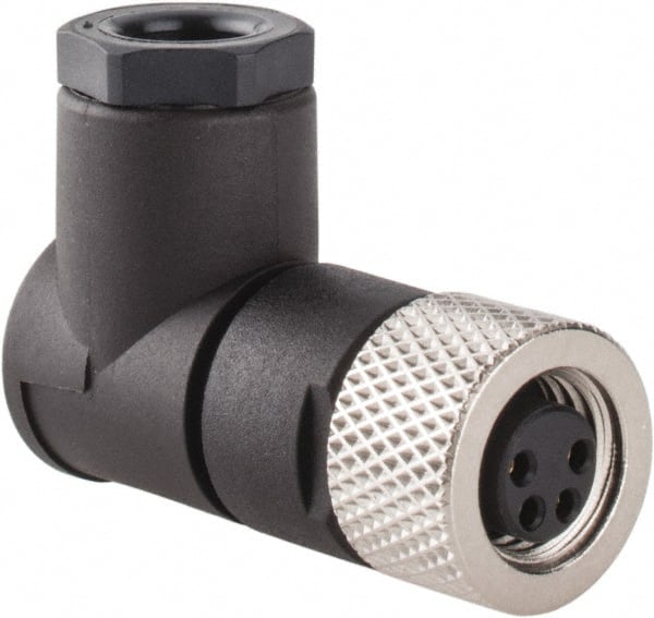 Brad Harrison N03FA04124 4 Amp, Female 90° to Male 90° Field Attachable Connector Sensor and Receptacle 