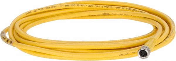 Brad Harrison 404000A10M040 3 Amp, M8 Female Straight to Pigtail Cordset Sensor and Receptacle 