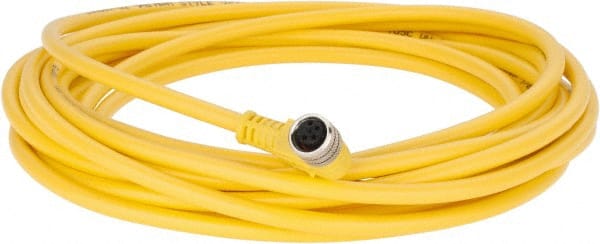 Brad Harrison 404001A10M050 3 Amp, M8 Female 90° to Pigtail Cordset Sensor and Receptacle 