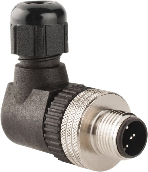 4 Amp, Male 90° Field Attachable Connector Sensor and Receptacle