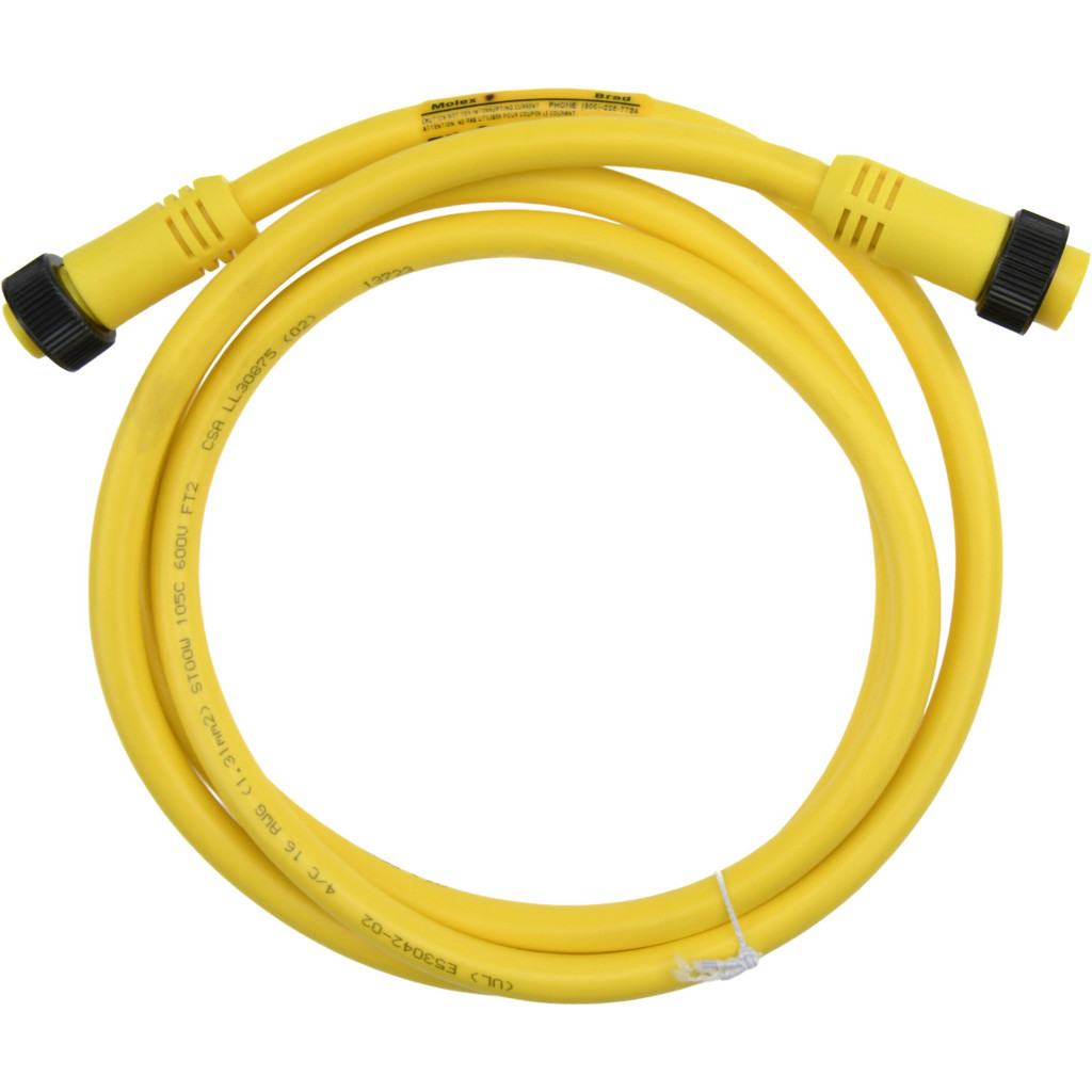 Brad Harrison 10 Amp, Female Straight, Male Straight Cordset Sensor & Receptacle - 600 Volt, 1.83m Cable Length, IP67 Ingress Rating | 12-Pack