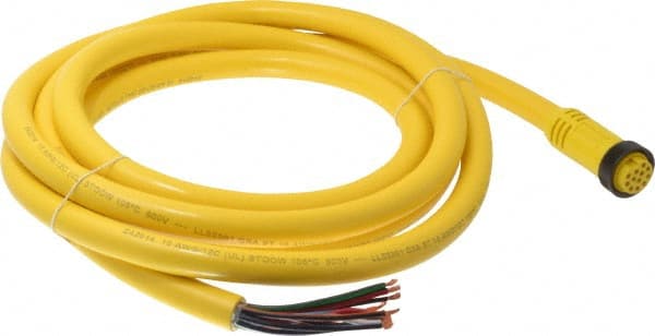 Brad Harrison 302000A01F120 5 Amp, Female Straight to Pigtail Cordset Sensor and Receptacle 