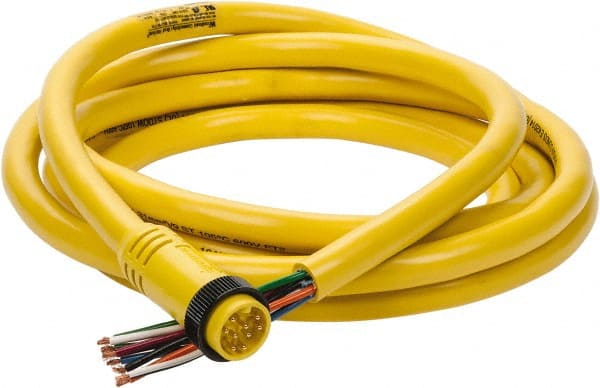 Brad Harrison 309002A01F120 7 Amp, Male Straight to Pigtail Cordset Sensor and Receptacle 