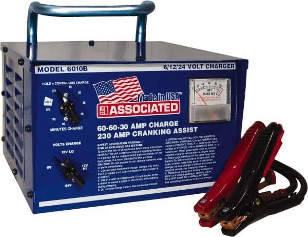 Associated Equipment - Heavy-Duty Charger: 6, 12 & 24VDC - 09543075 - MSC  Industrial Supply