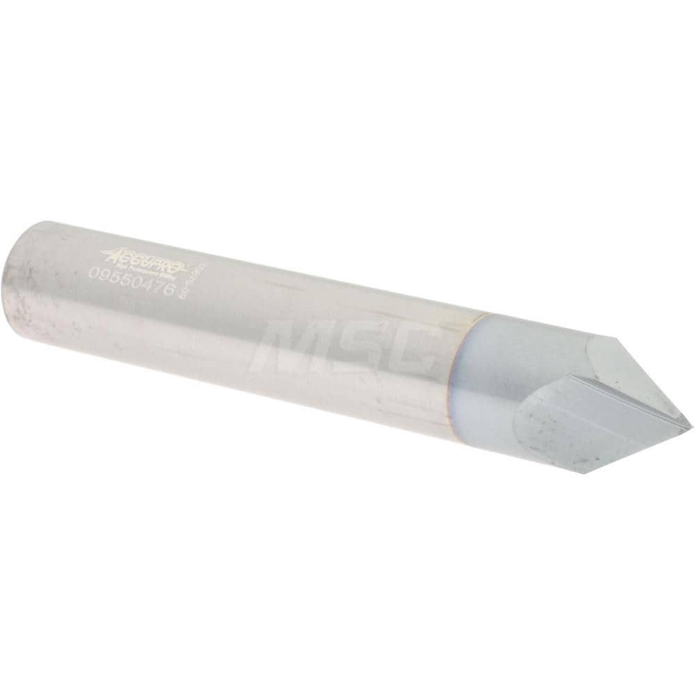 Accupro 925000082C4 Chamfer Mill: 2 Flutes, Solid Carbide 