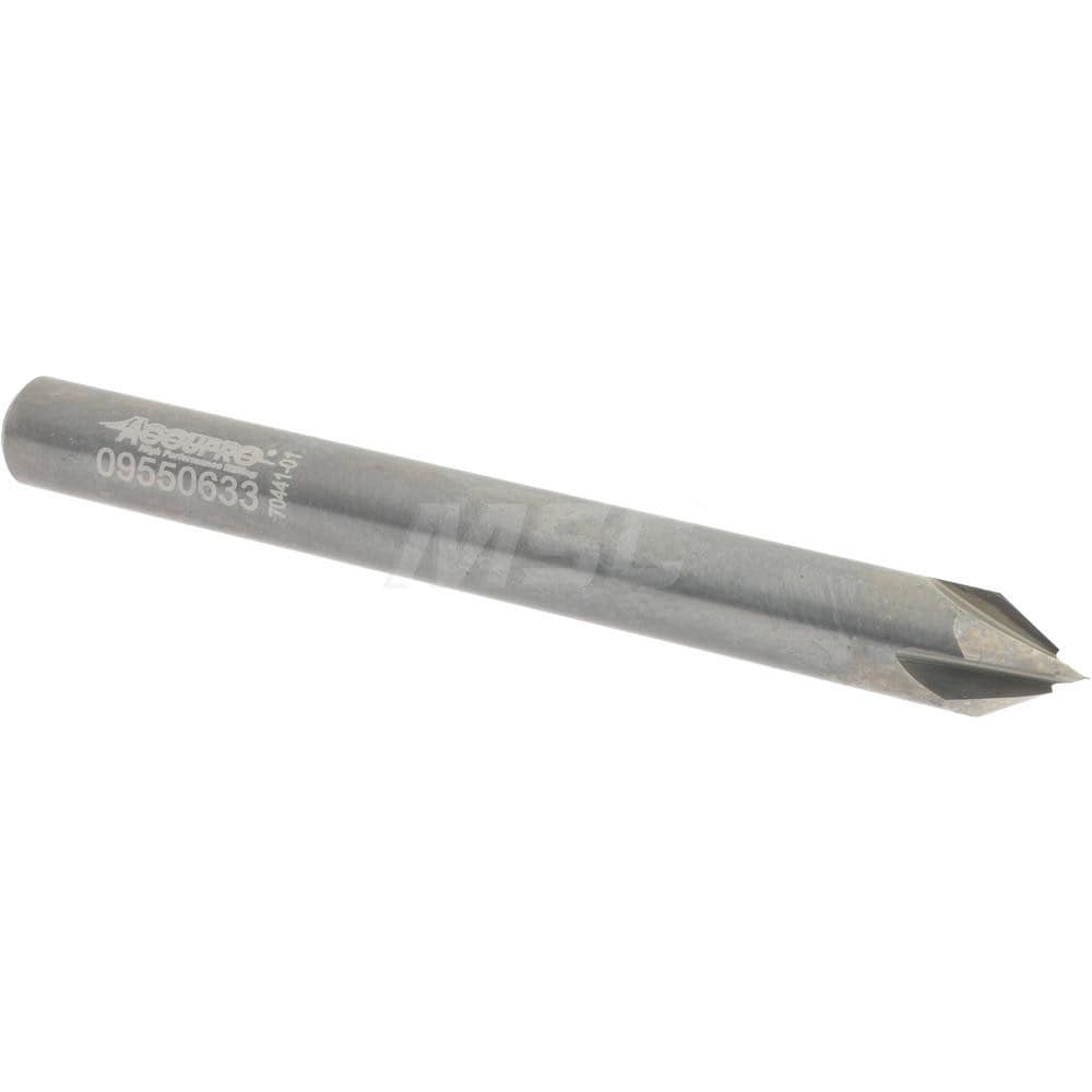 Accupro 942500060 Chamfer Mill: 4 Flutes, Solid Carbide 