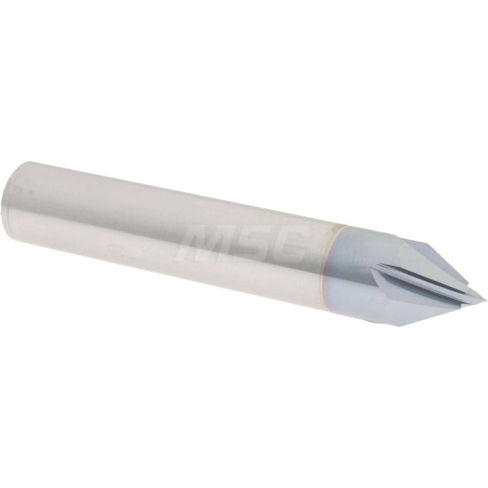 Accupro 945000060C4 Chamfer Mill: 4 Flutes, Solid Carbide 