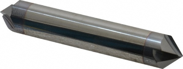 1//4/" 82° Included 6 Flute Solid Carbide Double End Countersink 2/" OAL USA