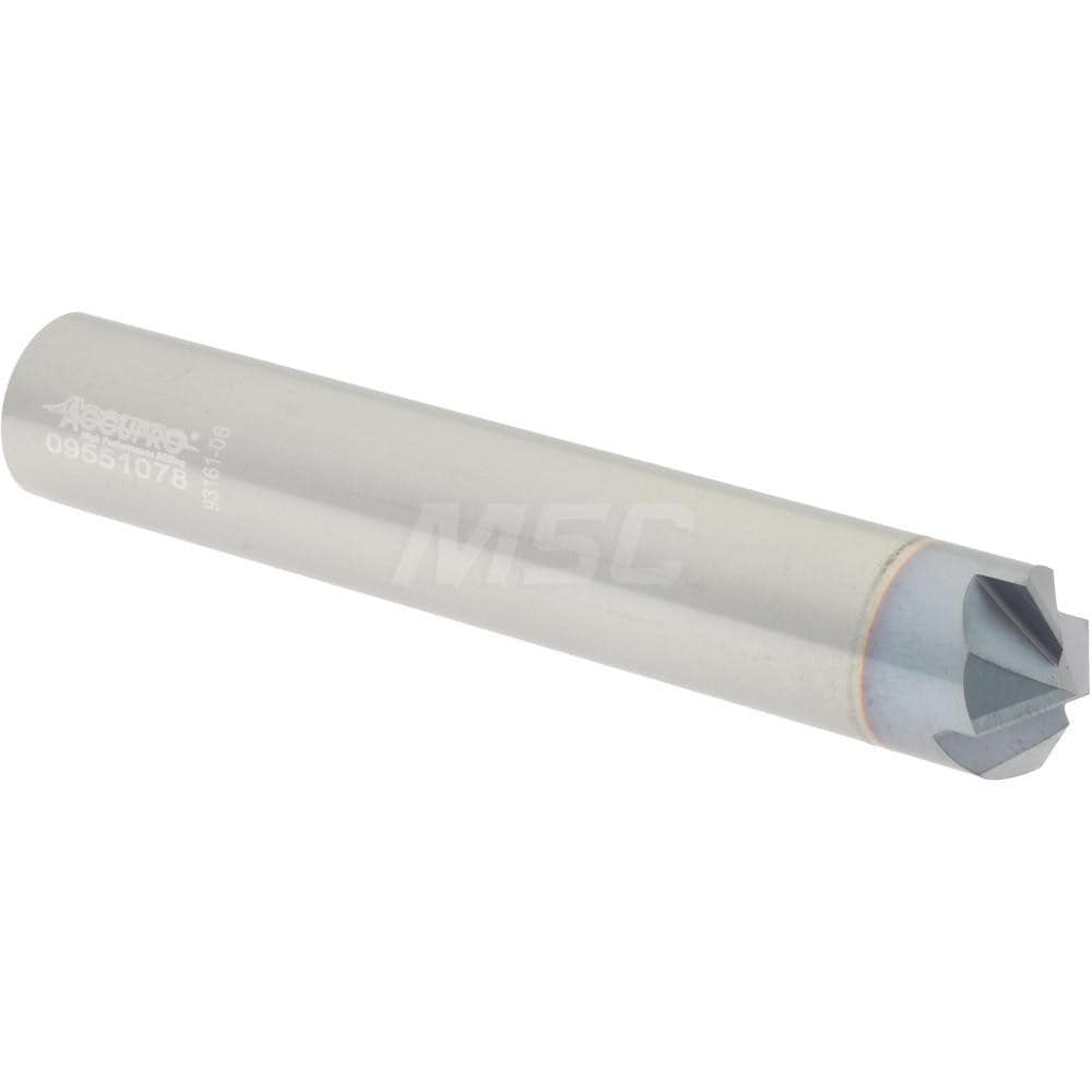 Accupro 945000120C4 Chamfer Mill: 4 Flutes, Solid Carbide 