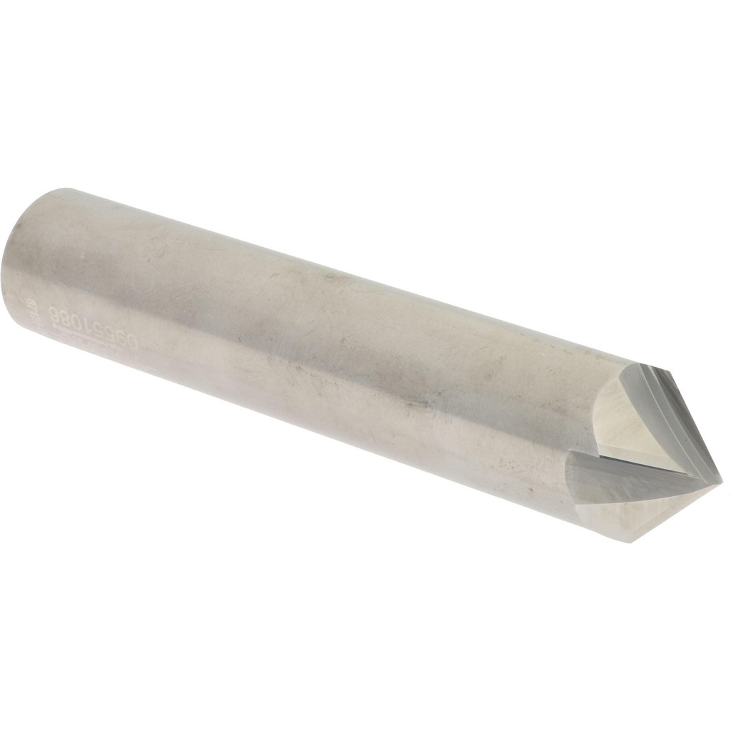 3/8" 4-Flute 90 Degree Solid Carbide Chamfer Mill - Single End, AlTiN Coated