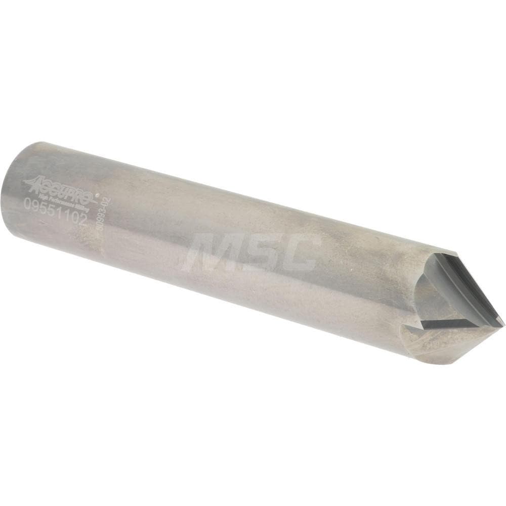 Accupro 947500090C4 Chamfer Mill: 4 Flutes, Solid Carbide Image