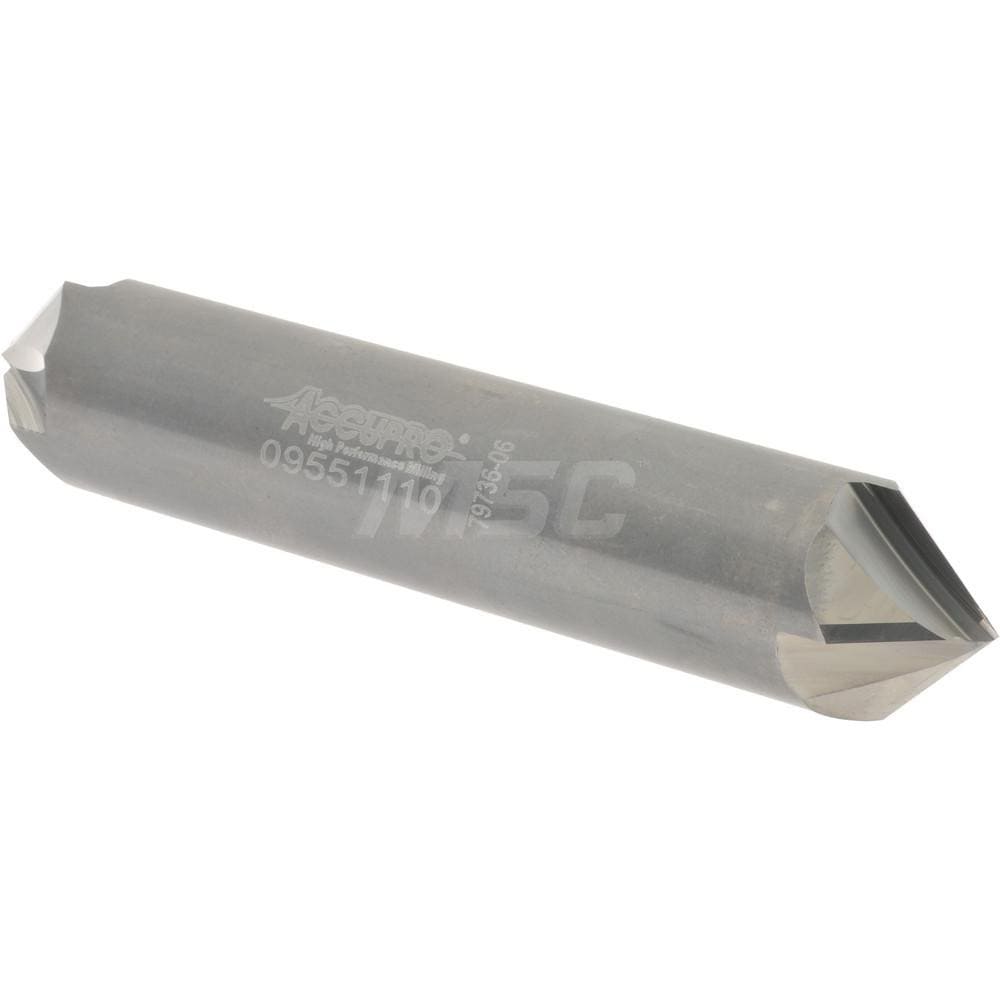 Accupro 947500090DE Chamfer Mill: 4 Flutes, Solid Carbide Image