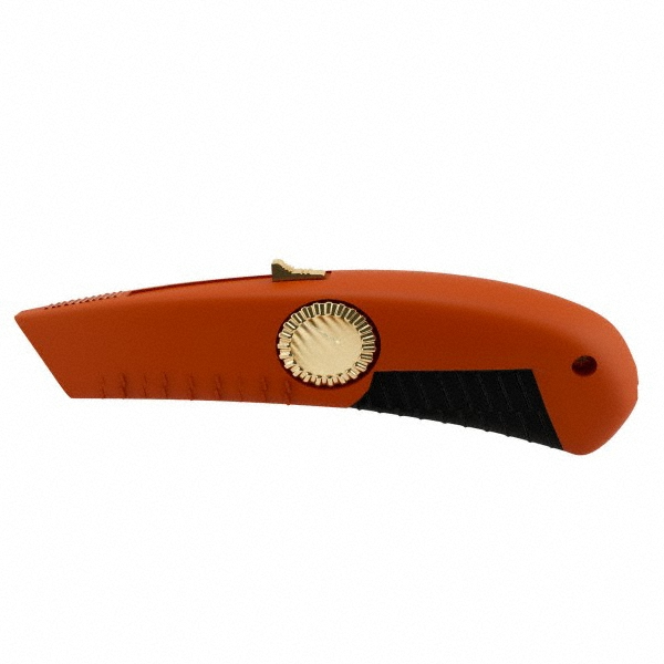 MSC Industrial | PHC 1/2" Blade Retractable Blade Utility Knife - Zinc Handle, 6-3/4" OAL, OSHA Orange | Part #QBS-20