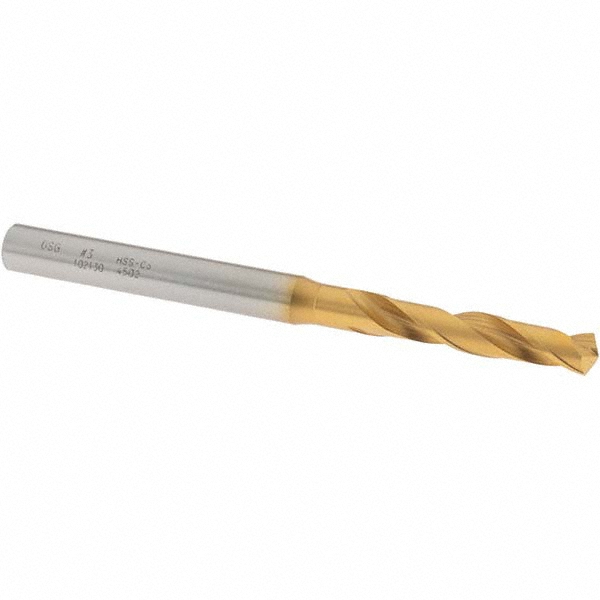 OSG 10213005 Screw Machine Length Drill Bit: 0.213" Dia, 130 &deg;, Cobalt High Speed Steel Image