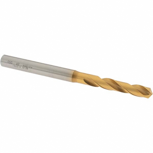 OSG 10221005 Screw Machine Length Drill Bit: 0.221" Dia, 130 &deg;, Cobalt High Speed Steel Image
