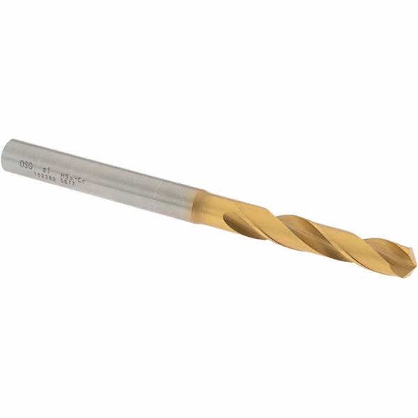 OSG 10228005 Screw Machine Length Drill Bit: 0.228" Dia, 130 &deg;, Cobalt High Speed Steel Image