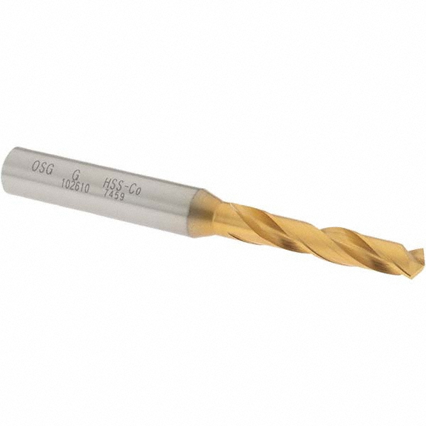 OSG 10261005 Screw Machine Length Drill Bit: 0.261" Dia, 130 &deg;, Cobalt High Speed Steel Image