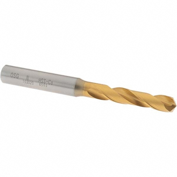 OSG 10302005 Screw Machine Length Drill Bit: 0.302" Dia, 130 °, Cobalt High Speed Steel Image