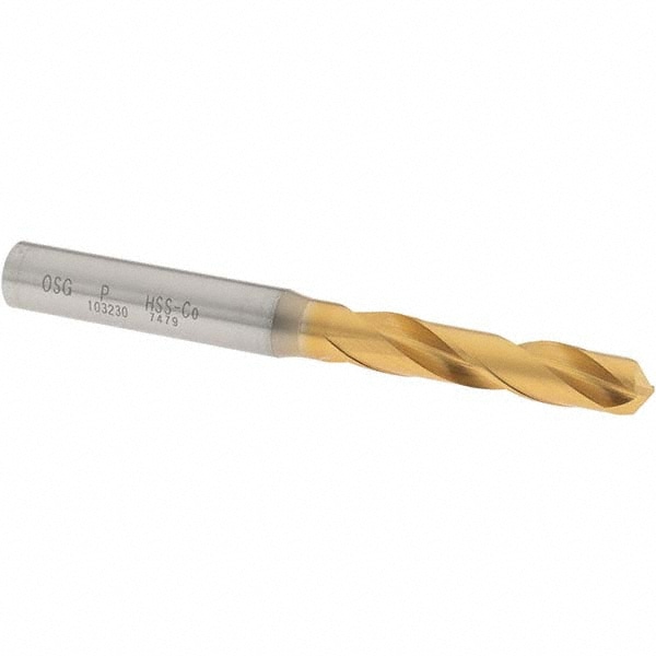 OSG 10323005 Screw Machine Length Drill Bit: 0.323" Dia, 130 °, Cobalt High Speed Steel Image