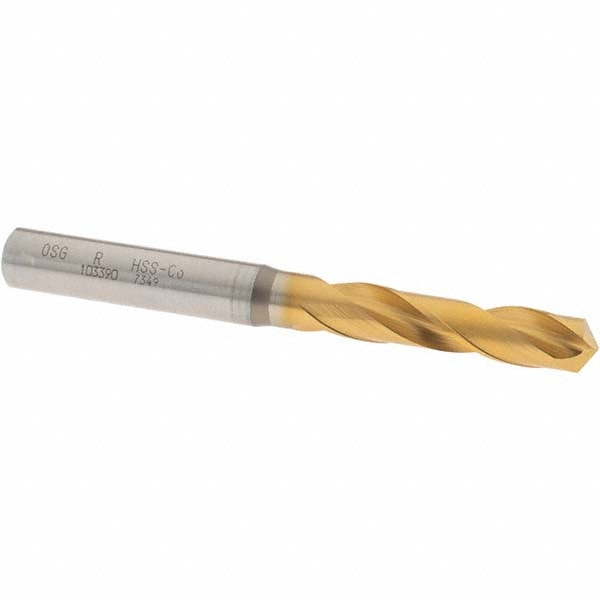 OSG - Screw Machine Length Drill Bit: Letter R, 130 deg Point, Cobalt ...