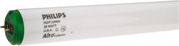 Fluorescent Tubular Lamp: 20 Watts, T12, Medium Bi-Pin Base