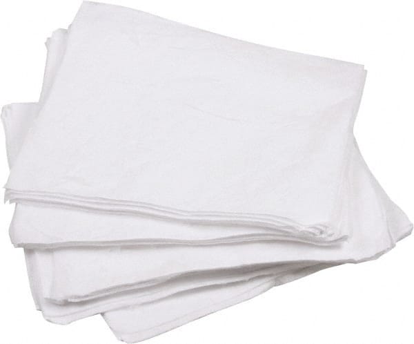 Brady SPC Sorbents ENV300 Sorbent Pad: Oil Only Use, 15" Wide, 19" Long, 28 gal, White 
