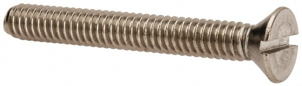 Value Collection R56001708 Machine Screw: 1/4-20 x 2", Flat Head, Slotted Image