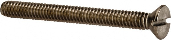 Value Collection R56001710 Machine Screw: 1/4-20 x 2-1/2", Flat Head, Slotted Image