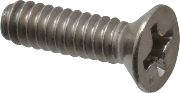 Value Collection W57306PS Machine Screw: #6-32 x 1/2", Flat Head, Phillips 