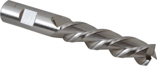 Cleveland C40305 Square End Mill: 3/4 Dia, 3 LOC, 3/4 Shank Dia, 5-1/4 OAL, 3 Flutes, Powdered Metal 