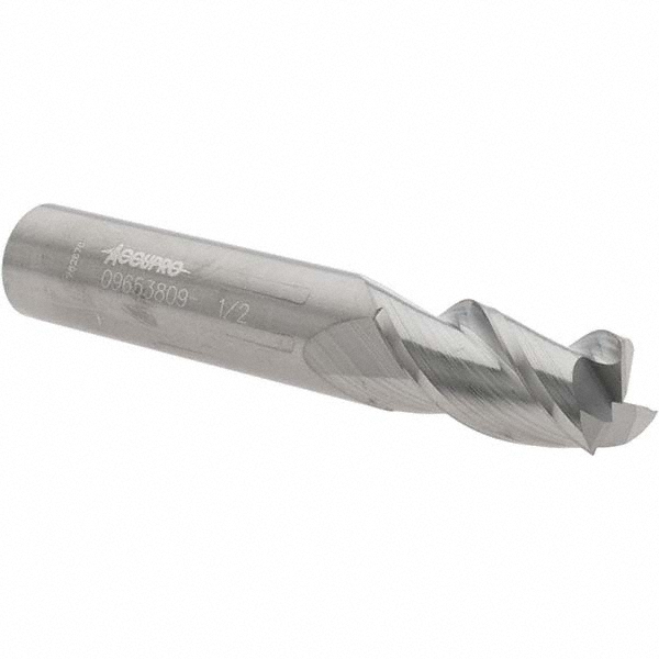 Up-Cut Spiral Router Bit – 1/4" Shank CNC Upcut Bit, Solid Carbide 2-Flute Long End Mill, 2" Cutting Length, Nano Blue Coating, For Wood Carving & Milling