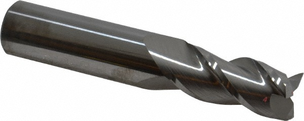 Accupro 12182118 Square End Mill: 11/16 Dia, 1-1/2 LOC, 3/4 Shank Dia, 4 OAL, 3 Flutes, Solid Carbide Image