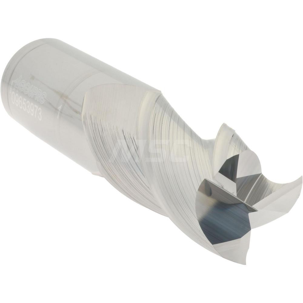 Accupro Square End Mill 1" Dia, 13/4" LOC, 3 Flute, Solid Carbide