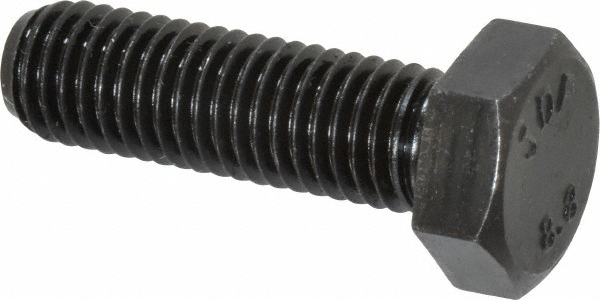 Value Collection 643121PS Hex Head Cap Screw: M12 x 1.75 x 40 mm, Grade 8.8 Steel, Uncoated Image