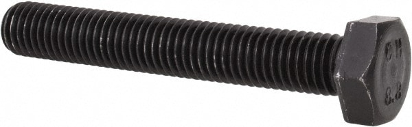 Value Collection 643142PR Hex Head Cap Screw: M12 x 1.75 x 80 mm, Grade 8.8 Steel, Uncoated Image