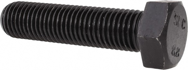 Hex Head Cap Screw: M16 x 2.00 x 65 mm, Grade 8.8 Steel, Uncoated