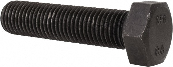 Hex Head Cap Screw: M24 x 3.00 x 100 mm, Grade 8.8 Steel, Uncoated