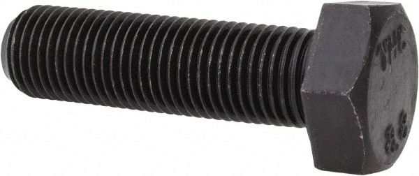 Hex Head Cap Screw: M14 x 1.50 x 50 mm, Grade 8.8 Steel, Uncoated