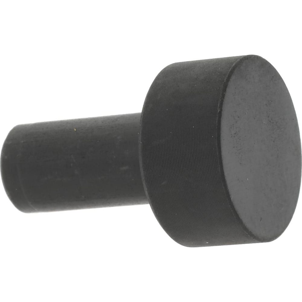 23/32" OAL, 1/4" Head Height, 1/2" OD, Low Carbon Steel, Ground, Press Fit Rest Button