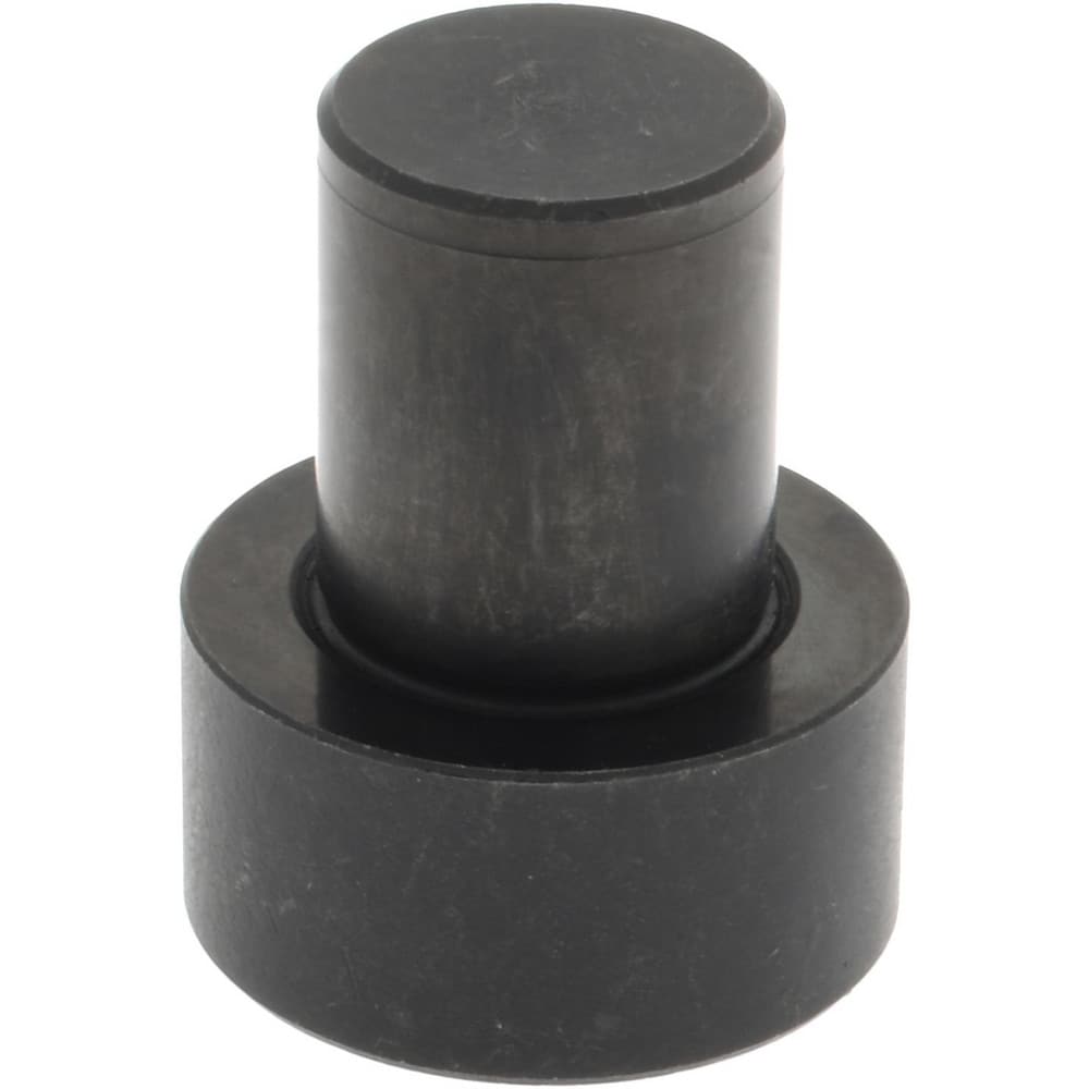 1-7/32" OAL, 1/2" Head Height, 1" OD, Low Carbon Steel, Ground, Press Fit Rest Button