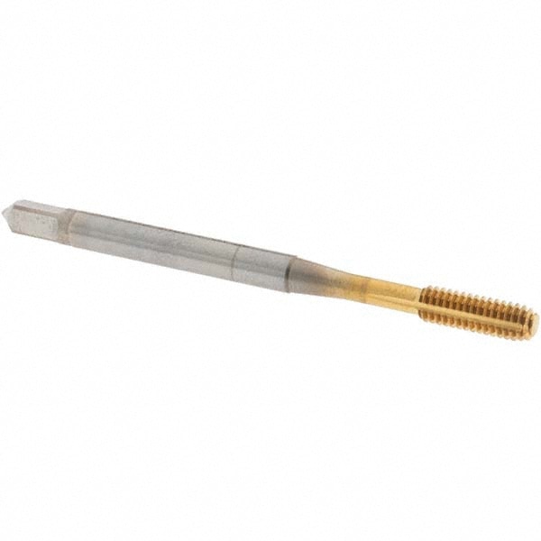 Thread Forming Tap: #6-40 UNF, Modified Bottoming, Cobalt, TiN Coated