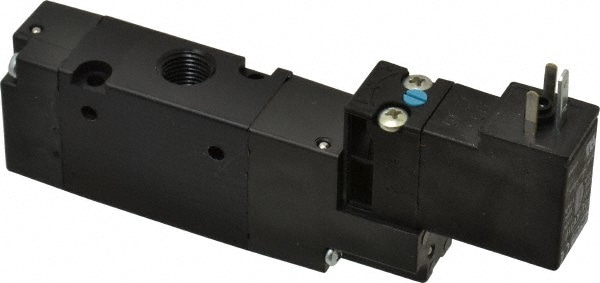 Stacking Solenoid Valve: Single Solenoid, 3-Way, 2 Position, Air Return