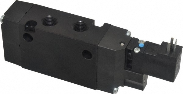 Parker B511BB553C Stacking Solenoid Valve: Single Solenoid, 4-Way, 2 Position, Air Return Image