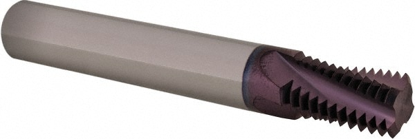 Iscar 5603909 Helical Flute Thread Mill: 1/2, External, 4 Flute, 1/2" Shank Dia, Solid Carbide Image